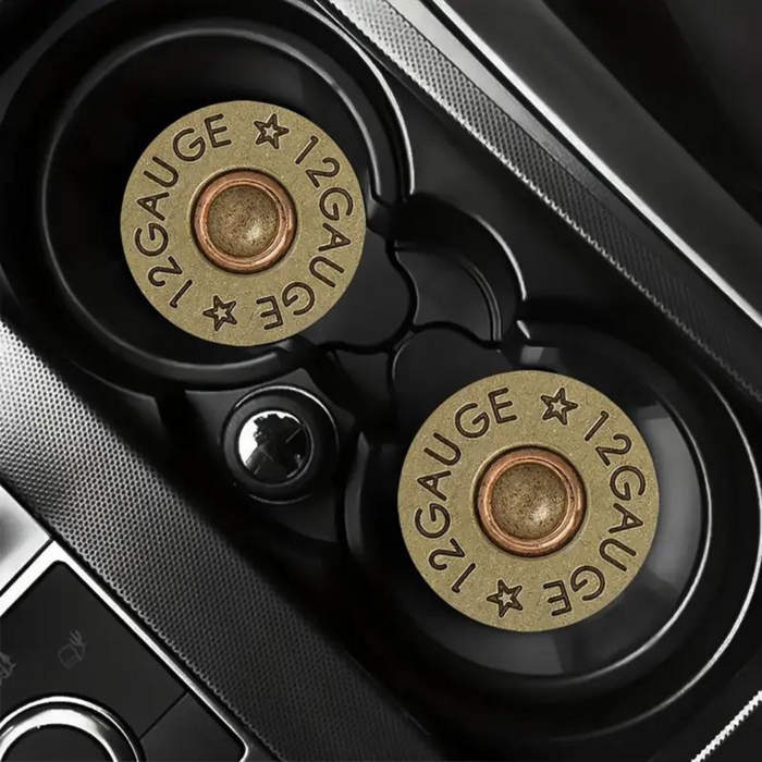 12 Gauge Bullet Car Coasters (2-pack)