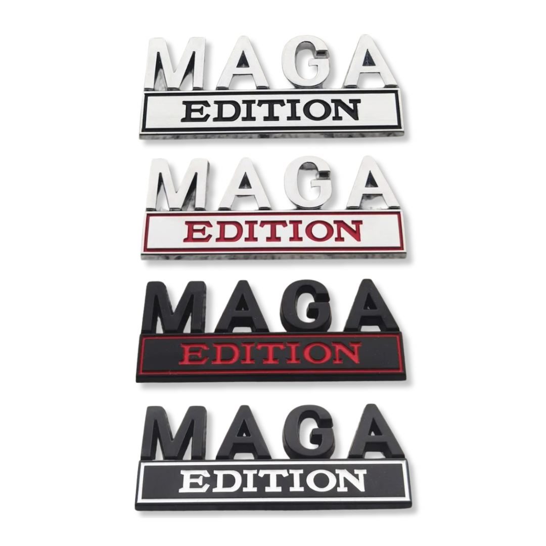 MAGA Edition Auto Emblem (4 Designs) — PatriotDepot.com