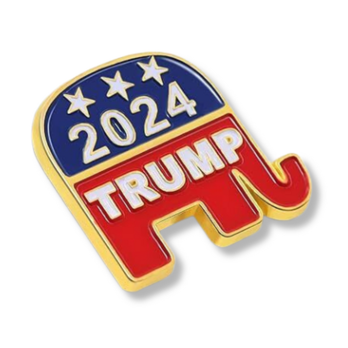 Trump 2024 GOP Elephant Lapel Pin