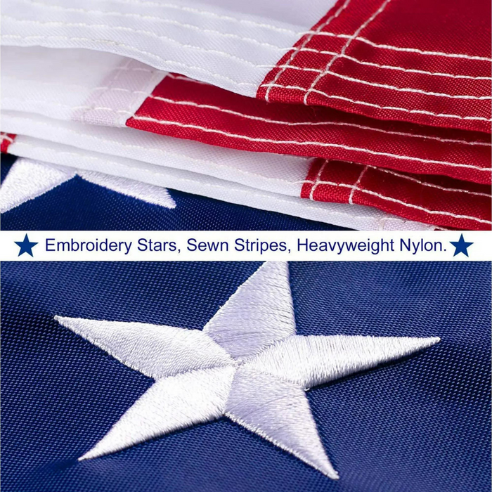 Premium American Flag 3'x5' Embroidered