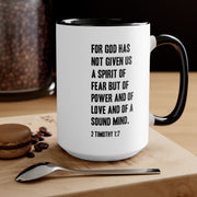 2 Timothy 1:7 Mug - PatriotDepot.com