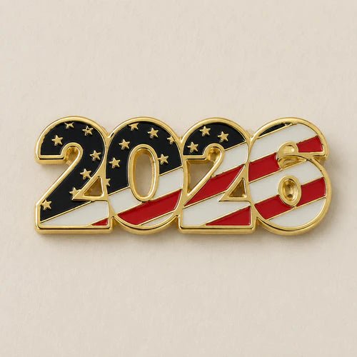2026 USA Patriotic Enamel Lapel Pin – America 250th Anniversary Collectible Pin - PatriotDepot.com