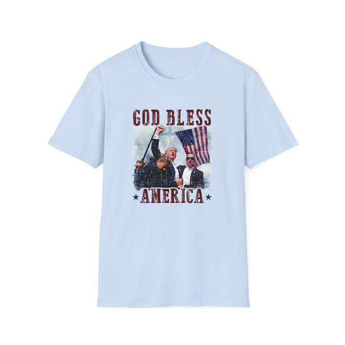 Trump "God Bless America" Patriotic Fight T-Shirt