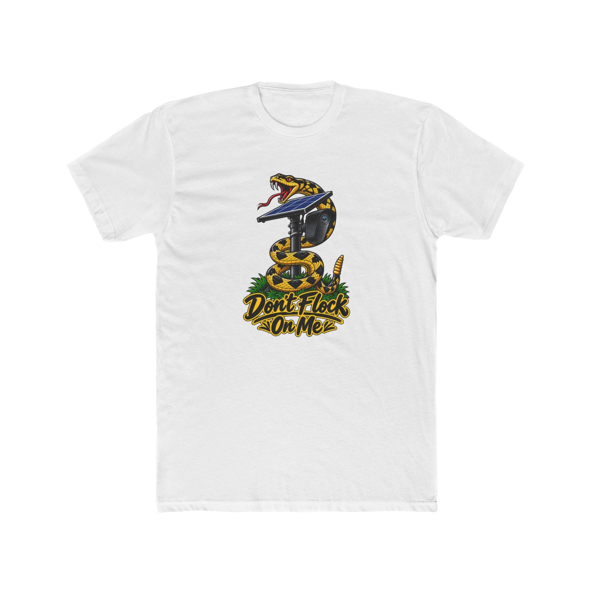 Don't Flock On Me Gadsden T-Shirt | Patriotic Rattlesnake Graphic Tee | 2A Statement Shirt