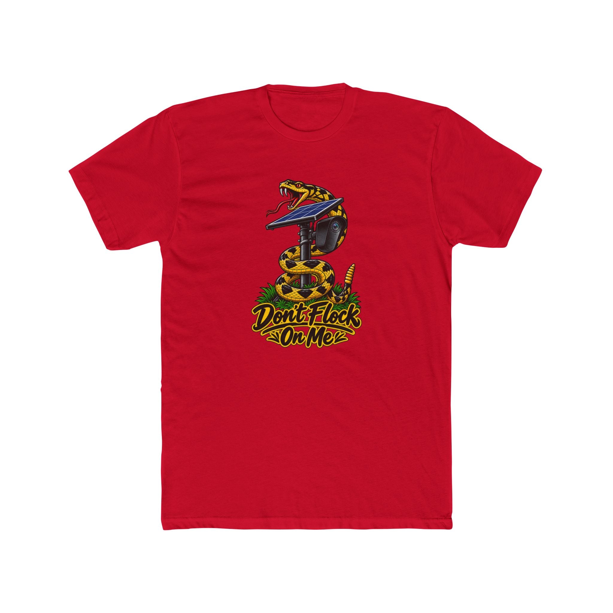Don't Flock On Me Gadsden T-Shirt | Patriotic Rattlesnake Graphic Tee | 2A Statement Shirt