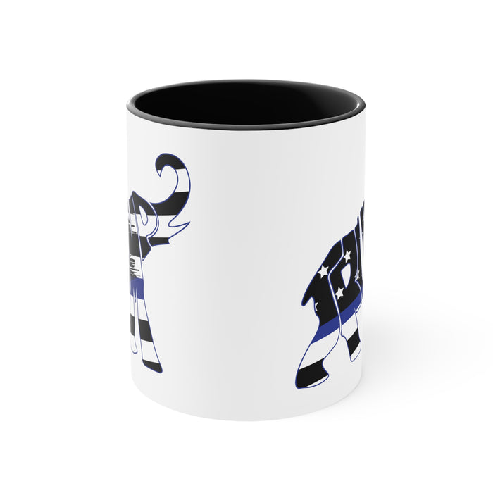 Trump-e-phant Thin Blue Line Mug (3 Colors, 2 Sizes)