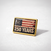 250 Years 1776 - 2026 Flag Enamel Lapel Pin - PatriotDepot.com