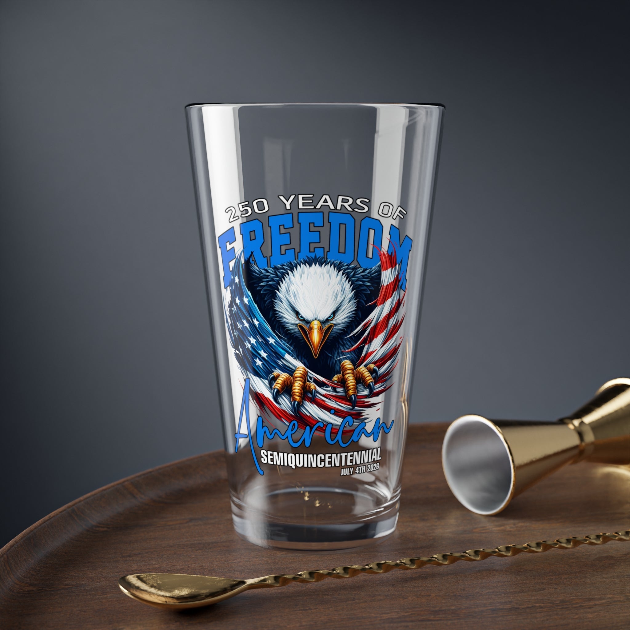 250 Years of American Freedom Glass (Semiquincentennial Edition) - PatriotDepot.com