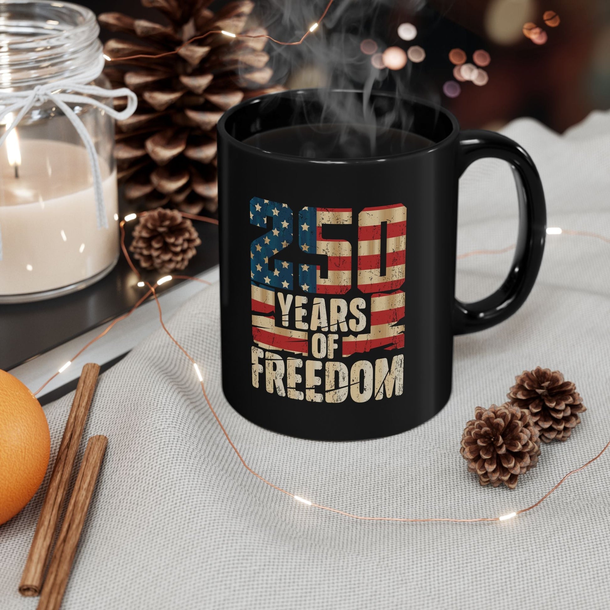 250 Years of American Freedom Mug – USA Semiquincentennial Edition - PatriotDepot.com