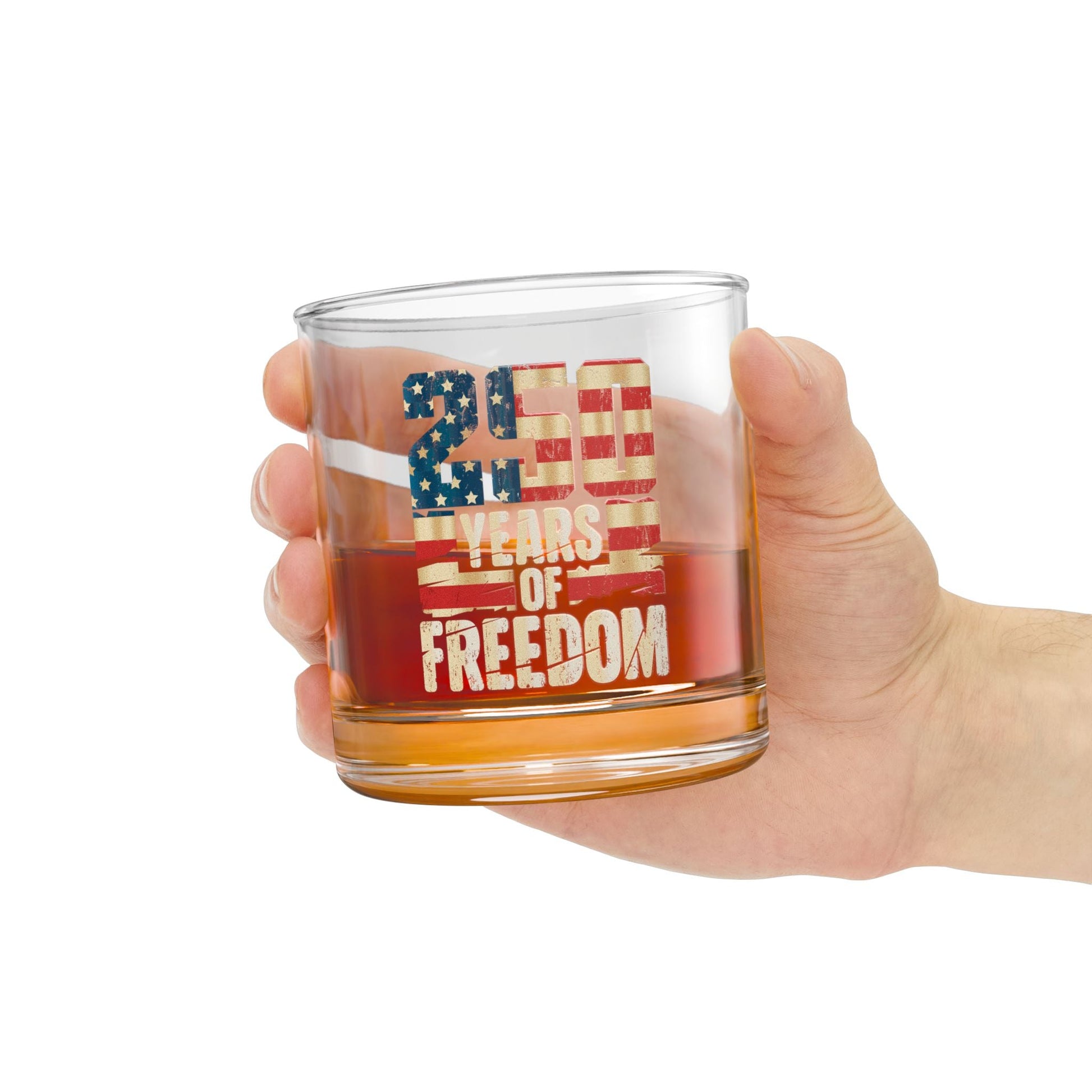 250 Years of American Freedom Rocks Glass – USA Semiquincentennial Edition - PatriotDepot.com