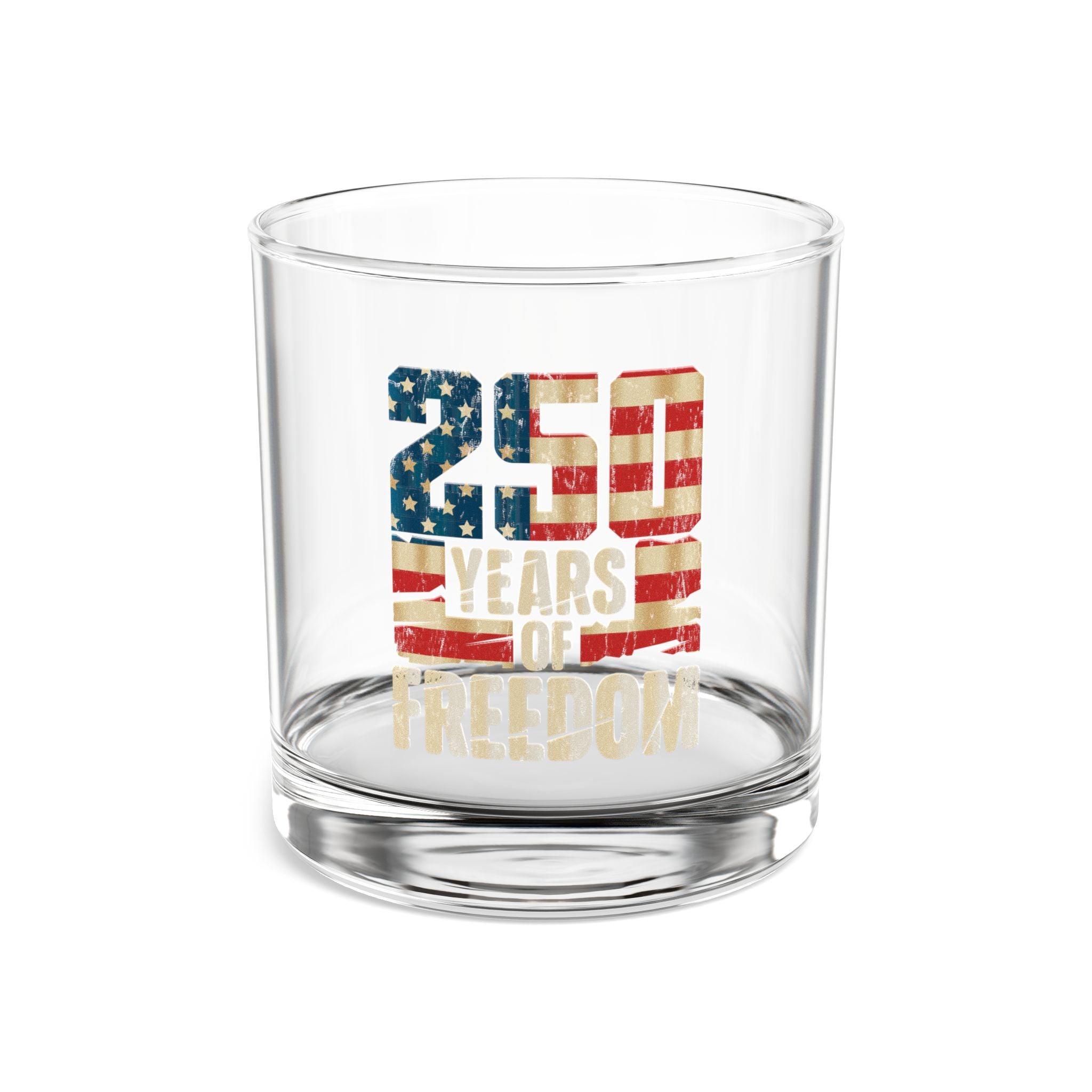 250 Years of American Freedom Rocks Glass – USA Semiquincentennial Edition - PatriotDepot.com