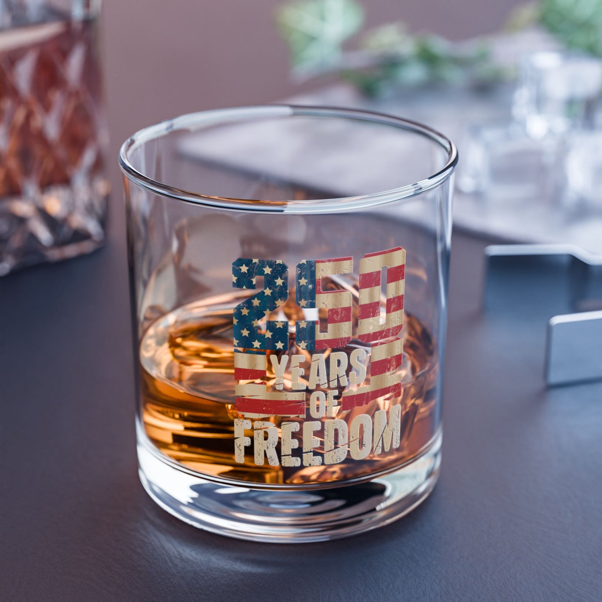 250 Years of American Freedom Rocks Glass – USA Semiquincentennial Edition - PatriotDepot.com