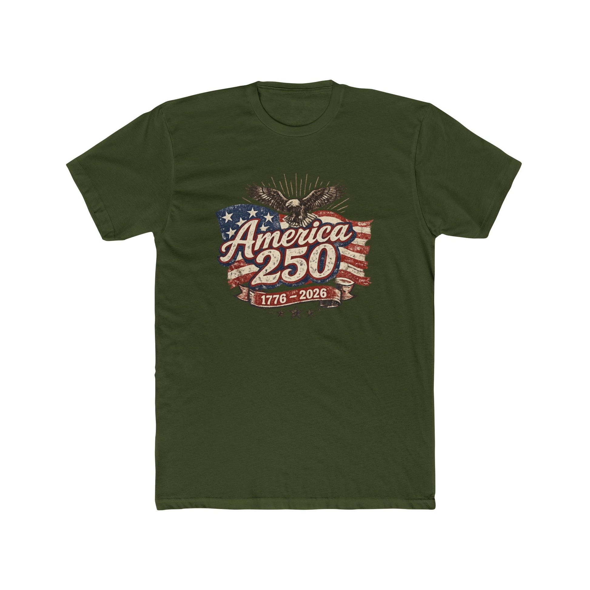 250 Years of American Freedom Vintage Eagle Graphic Rocks Glass (1776–2026) - PatriotDepot.com