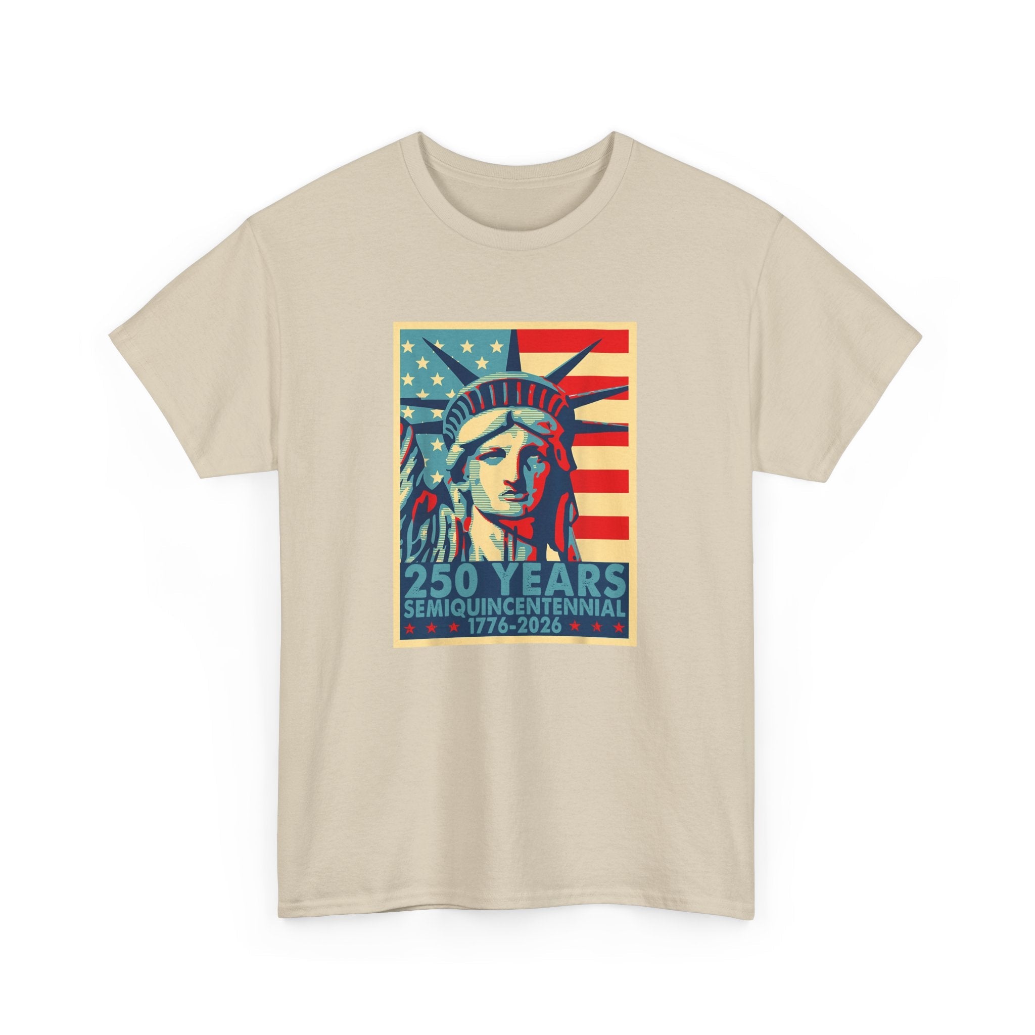 250 Years of Freedom – Lady Liberty Semiquincentennial T-Shirt (1776–2026) - PatriotDepot.com