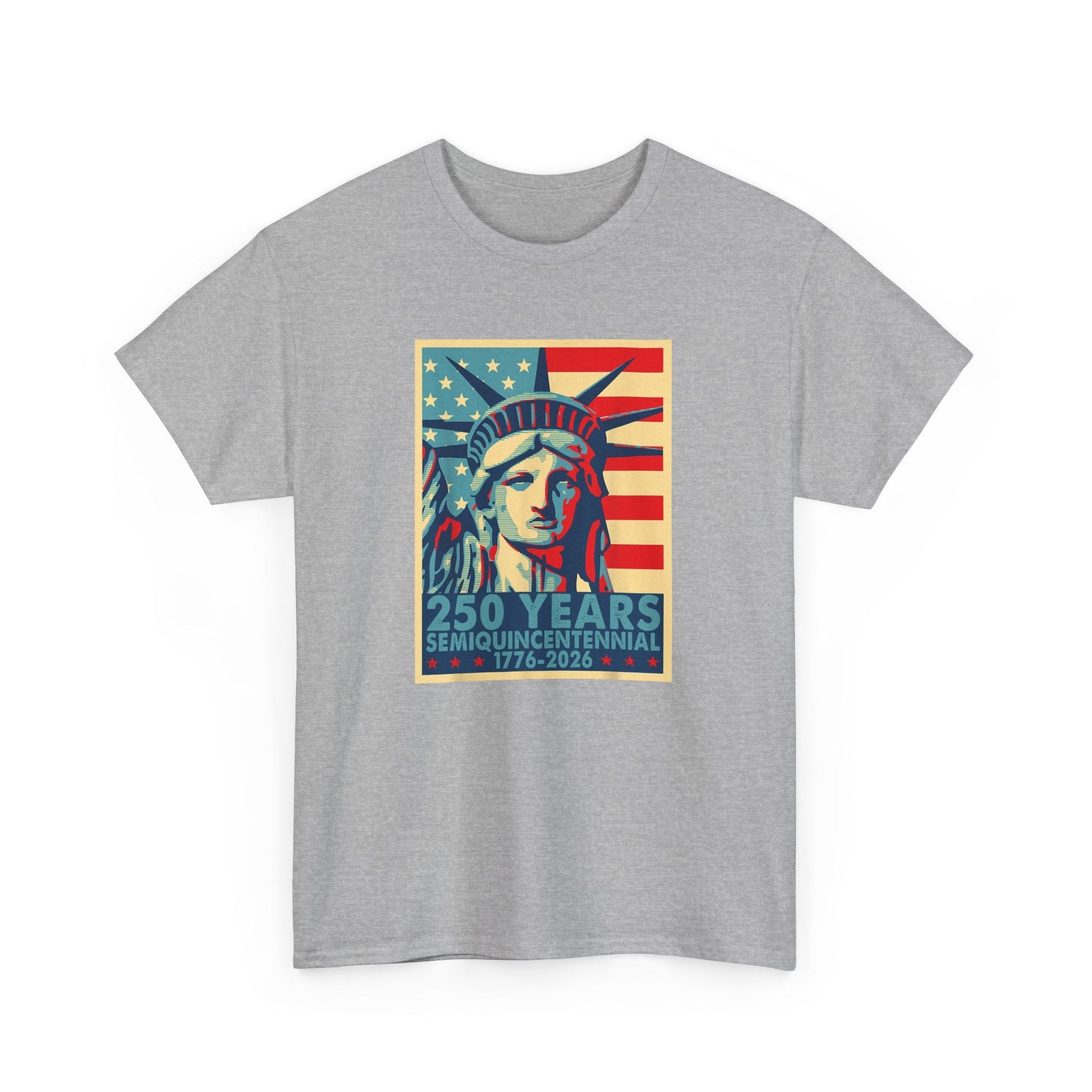 250 Years of Freedom – Lady Liberty Semiquincentennial T-Shirt (1776–2026) - PatriotDepot.com
