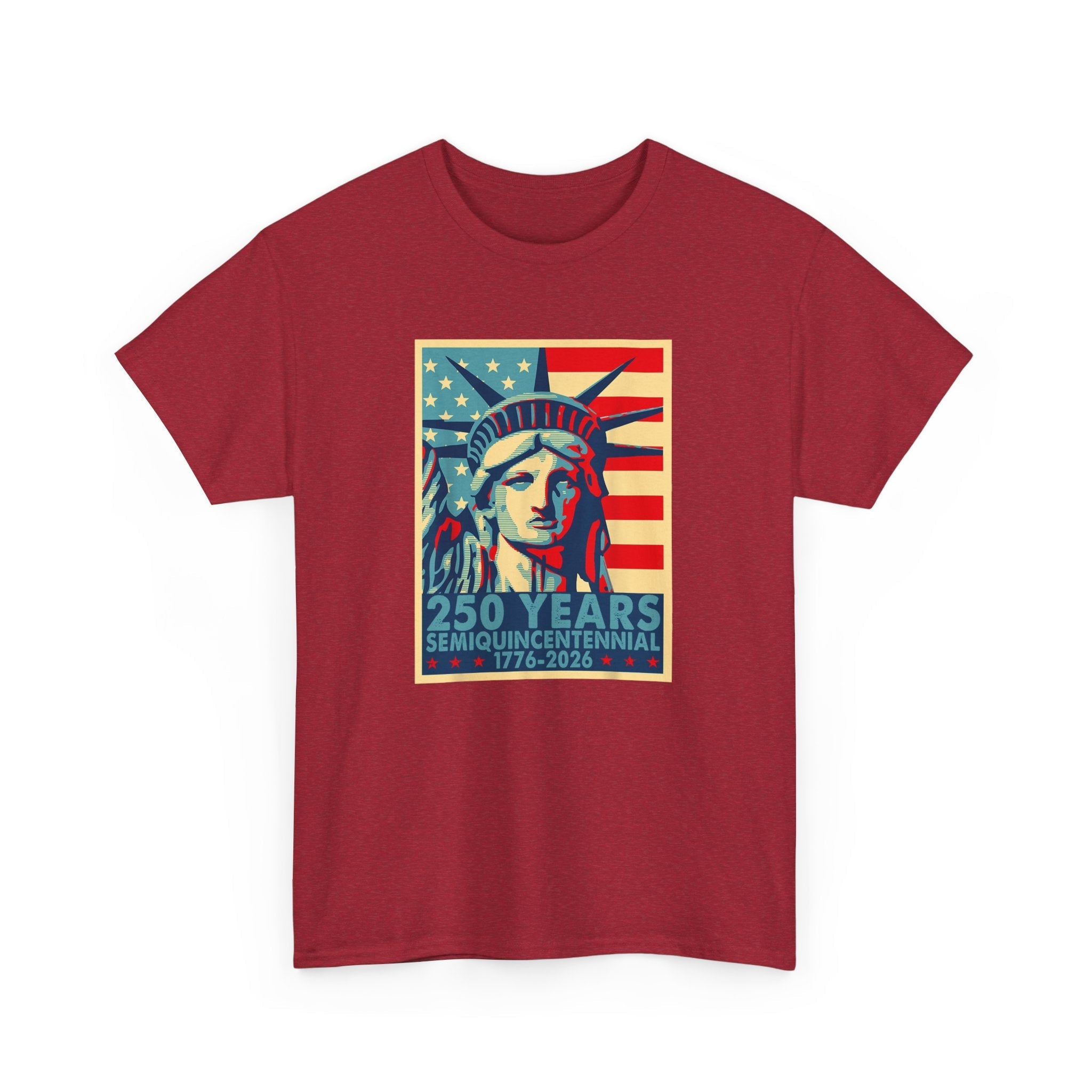250 Years of Freedom – Lady Liberty Semiquincentennial T-Shirt (1776–2026) - PatriotDepot.com