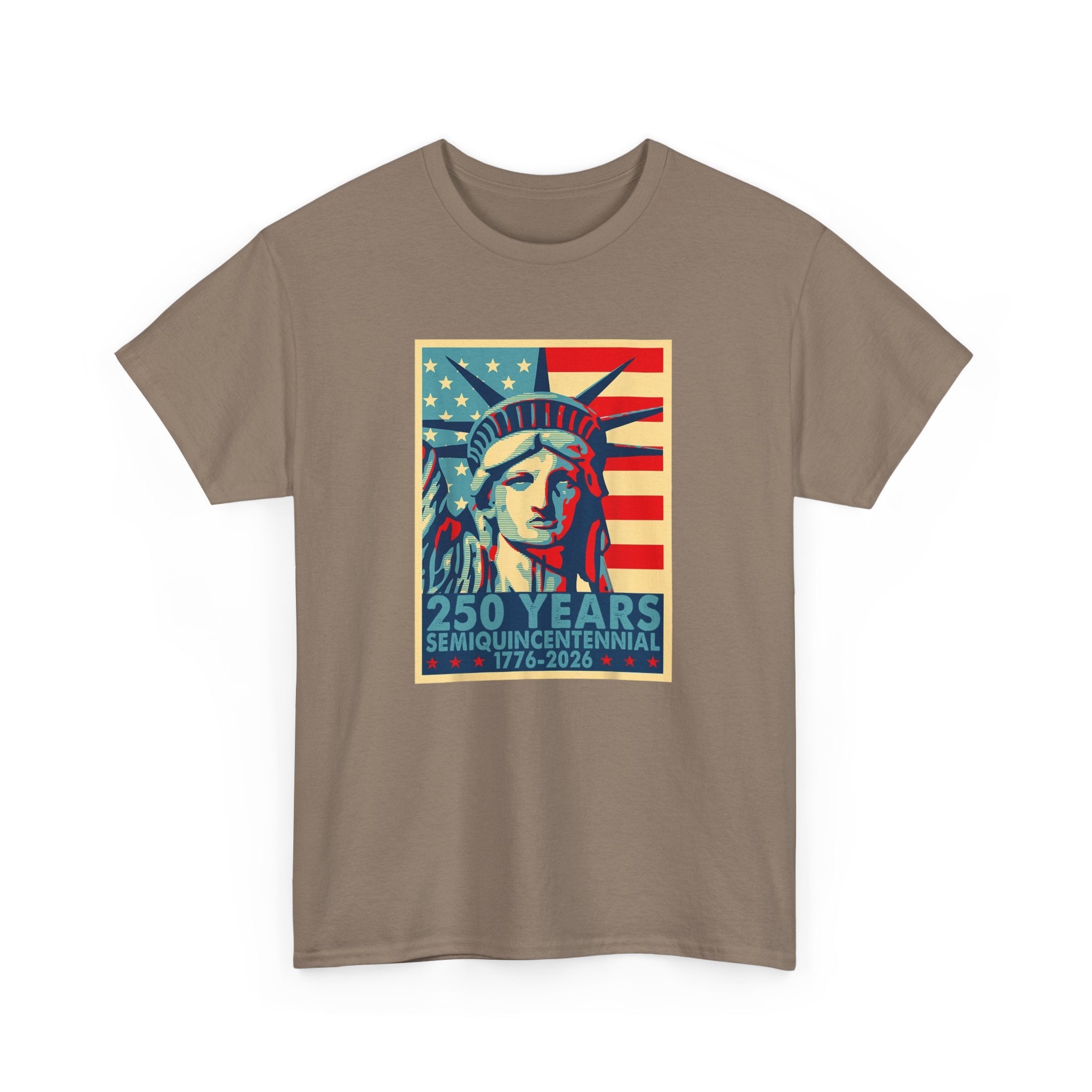 250 Years of Freedom – Lady Liberty Semiquincentennial T-Shirt (1776–2026) - PatriotDepot.com