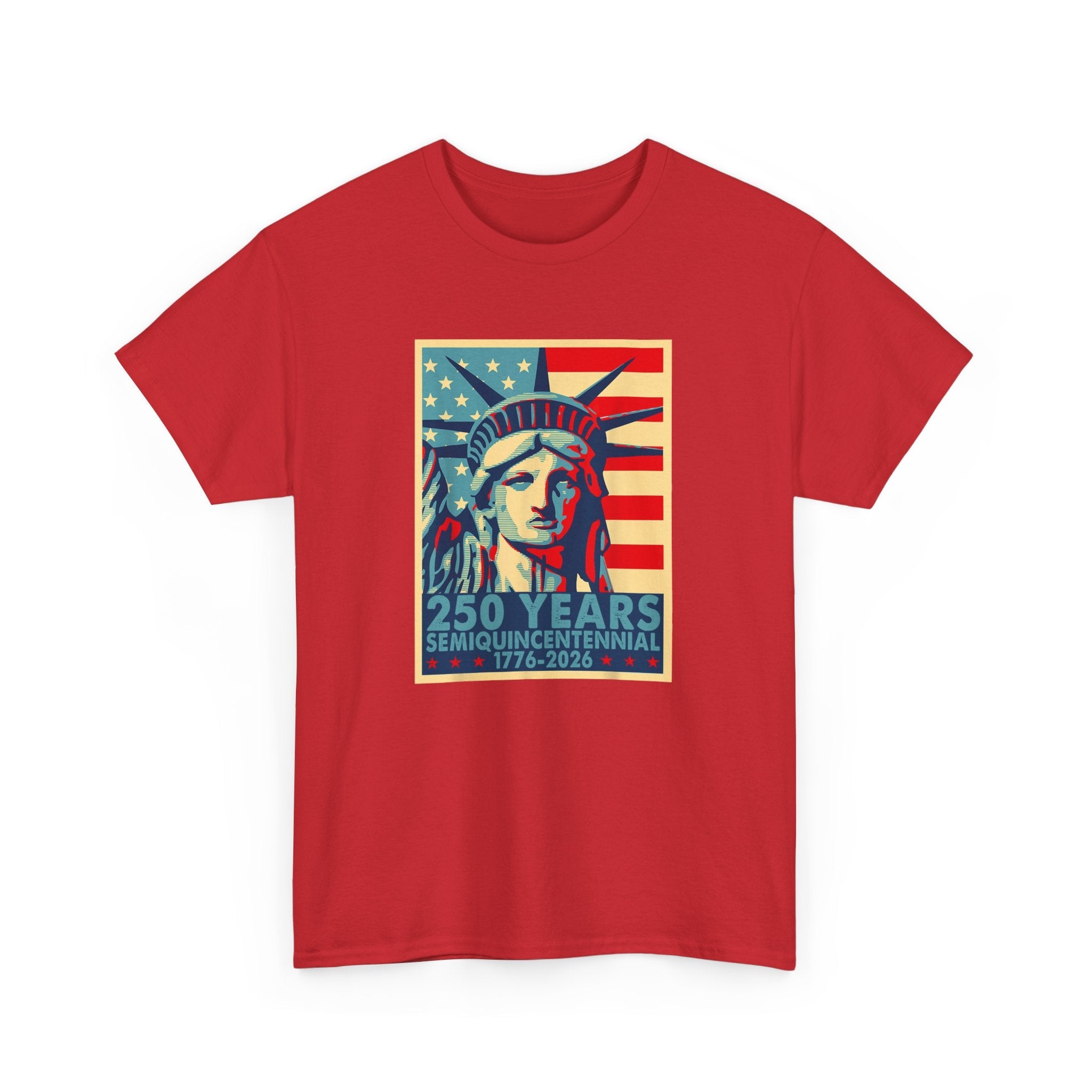 250 Years of Freedom – Lady Liberty Semiquincentennial T-Shirt (1776–2026) - PatriotDepot.com