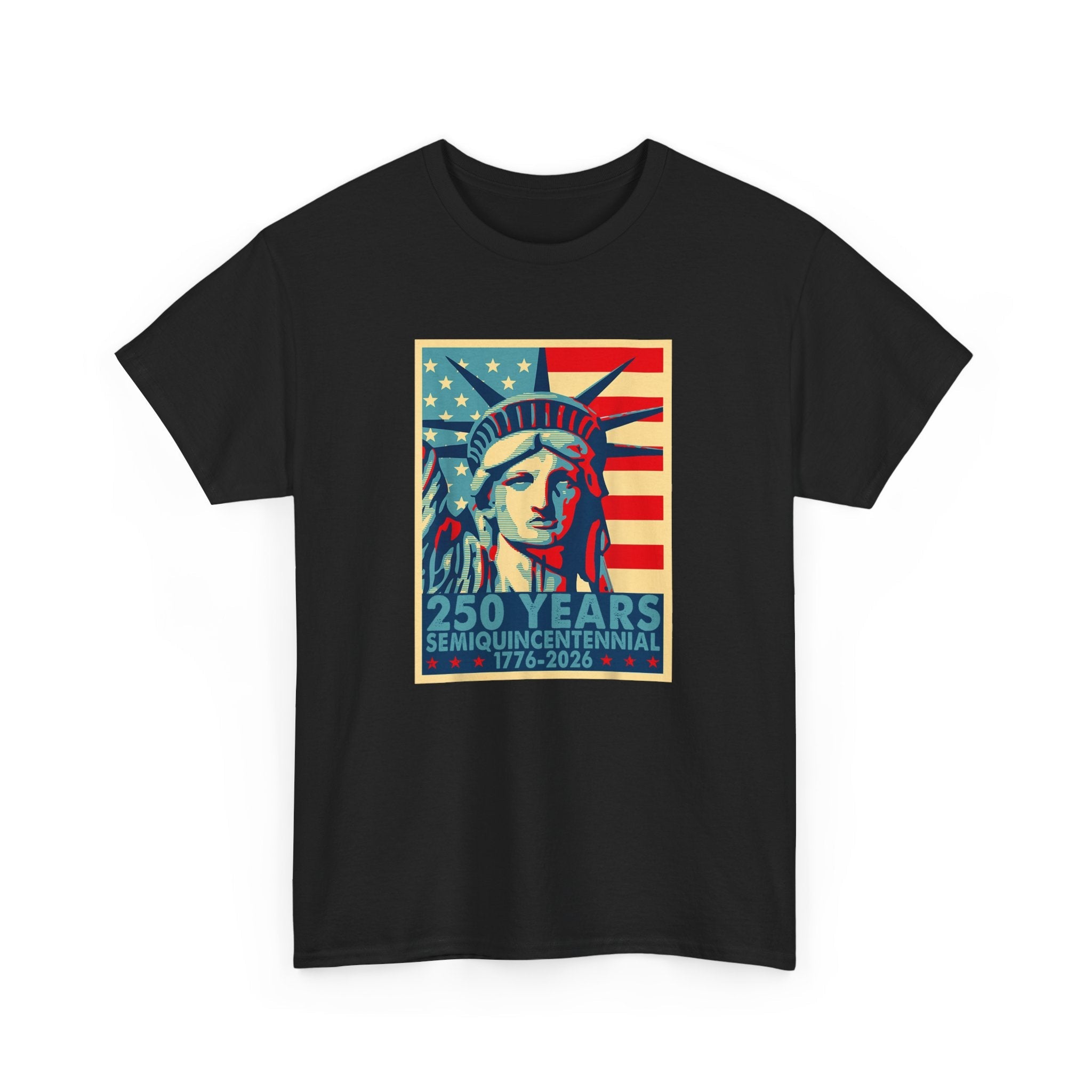 250 Years of Freedom – Lady Liberty Semiquincentennial T-Shirt (1776–2026) - PatriotDepot.com