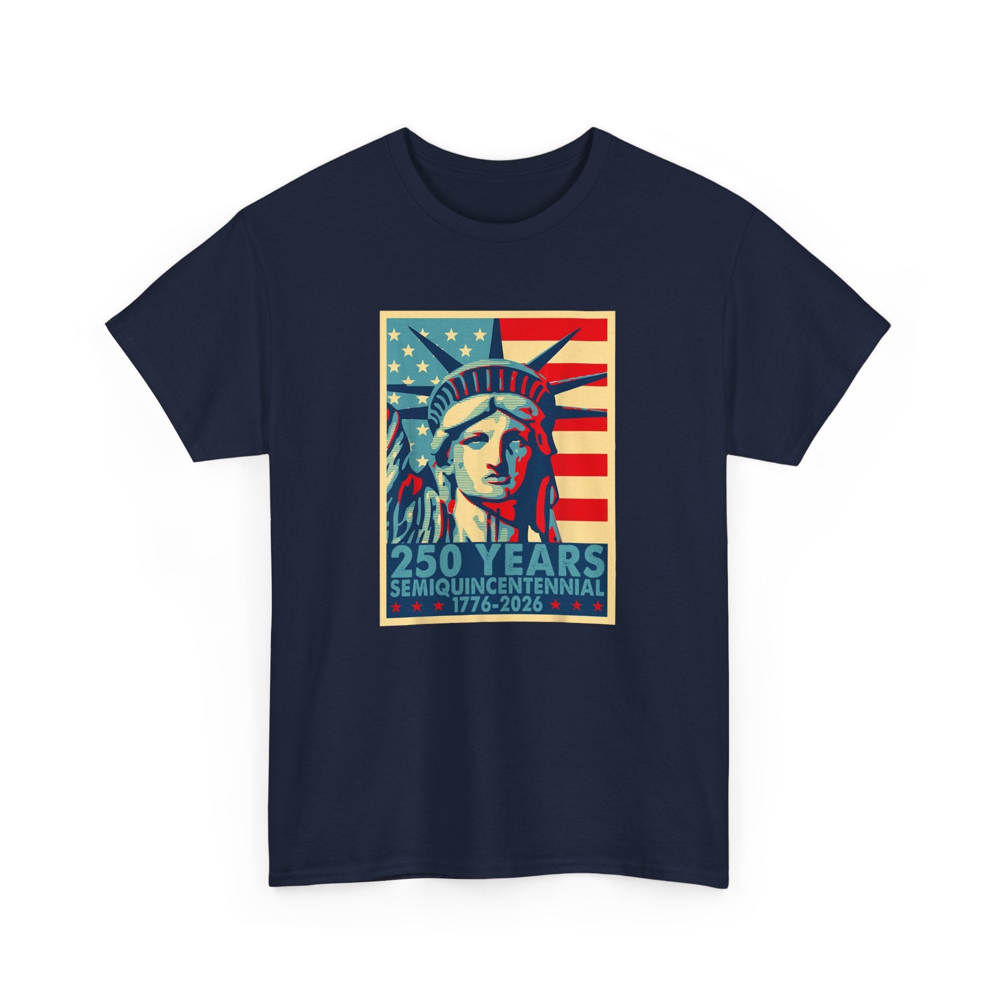 250 Years of Freedom – Lady Liberty Semiquincentennial T-Shirt (1776–2026) - PatriotDepot.com