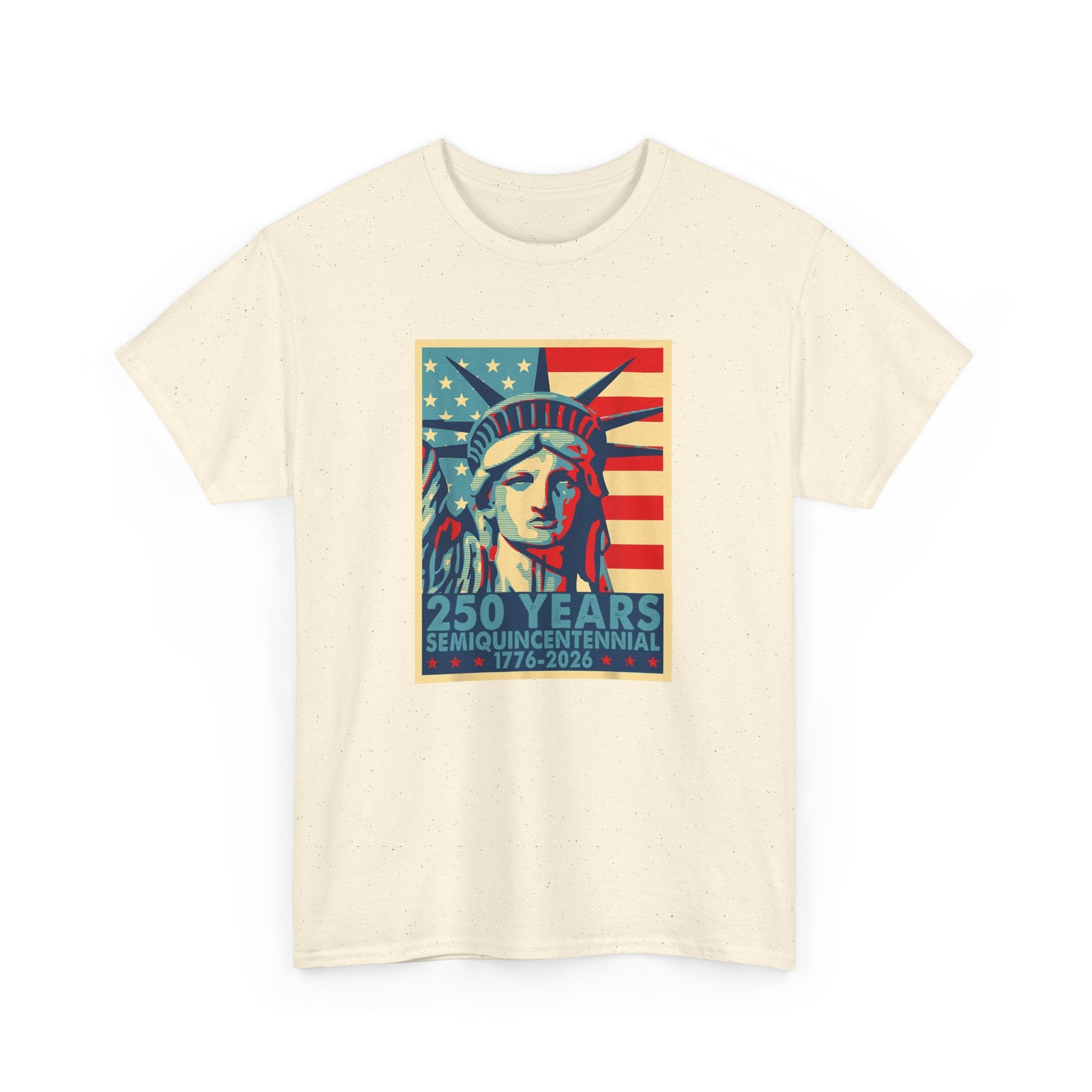 250 Years of Freedom – Lady Liberty Semiquincentennial T-Shirt (1776–2026) - PatriotDepot.com