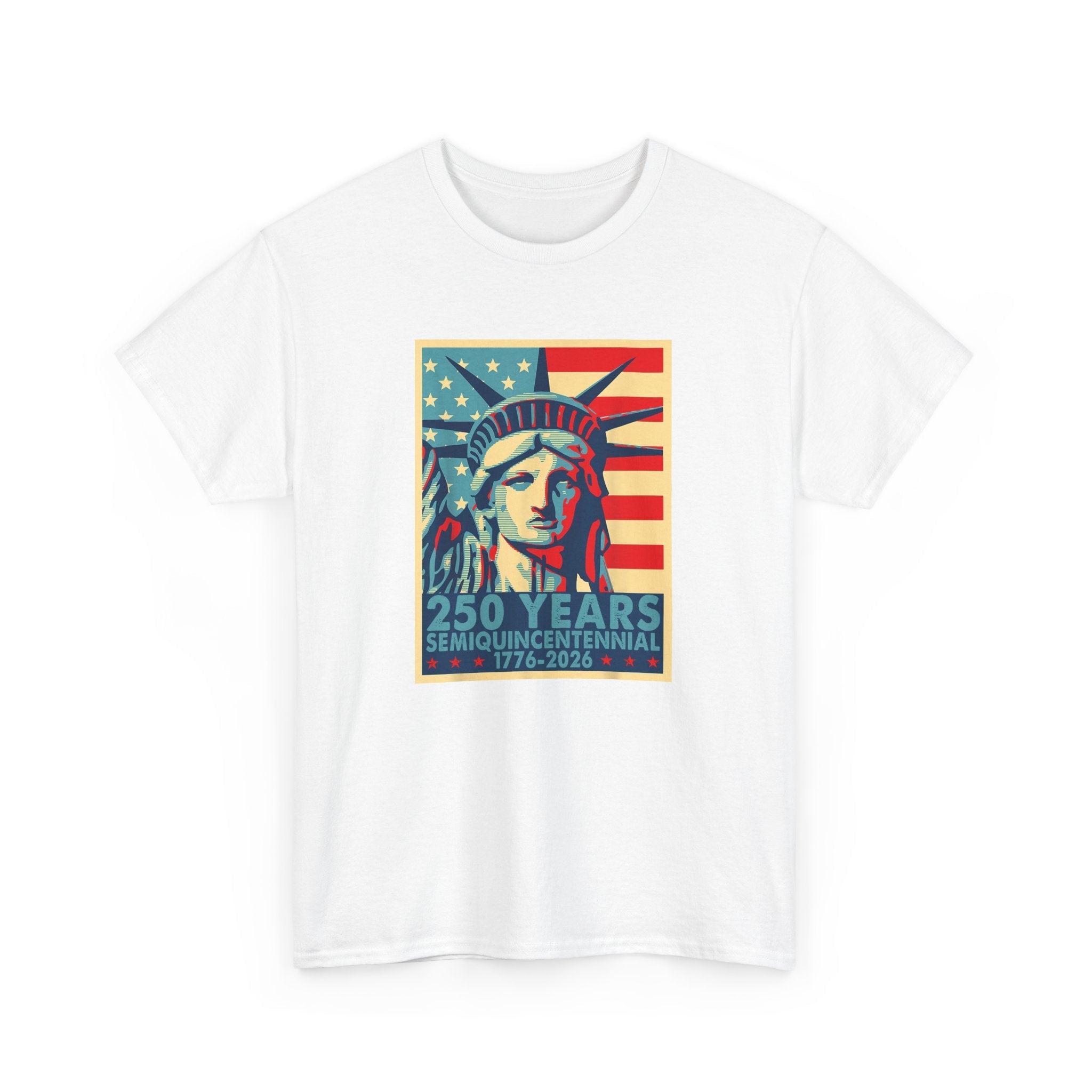250 Years of Freedom – Lady Liberty Semiquincentennial T-Shirt (1776–2026) - PatriotDepot.com