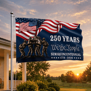 250 Years We The People Flag | Semiquincentennial 1776–2026 Patriotic American Flag | 3'x5' - PatriotDepot.com