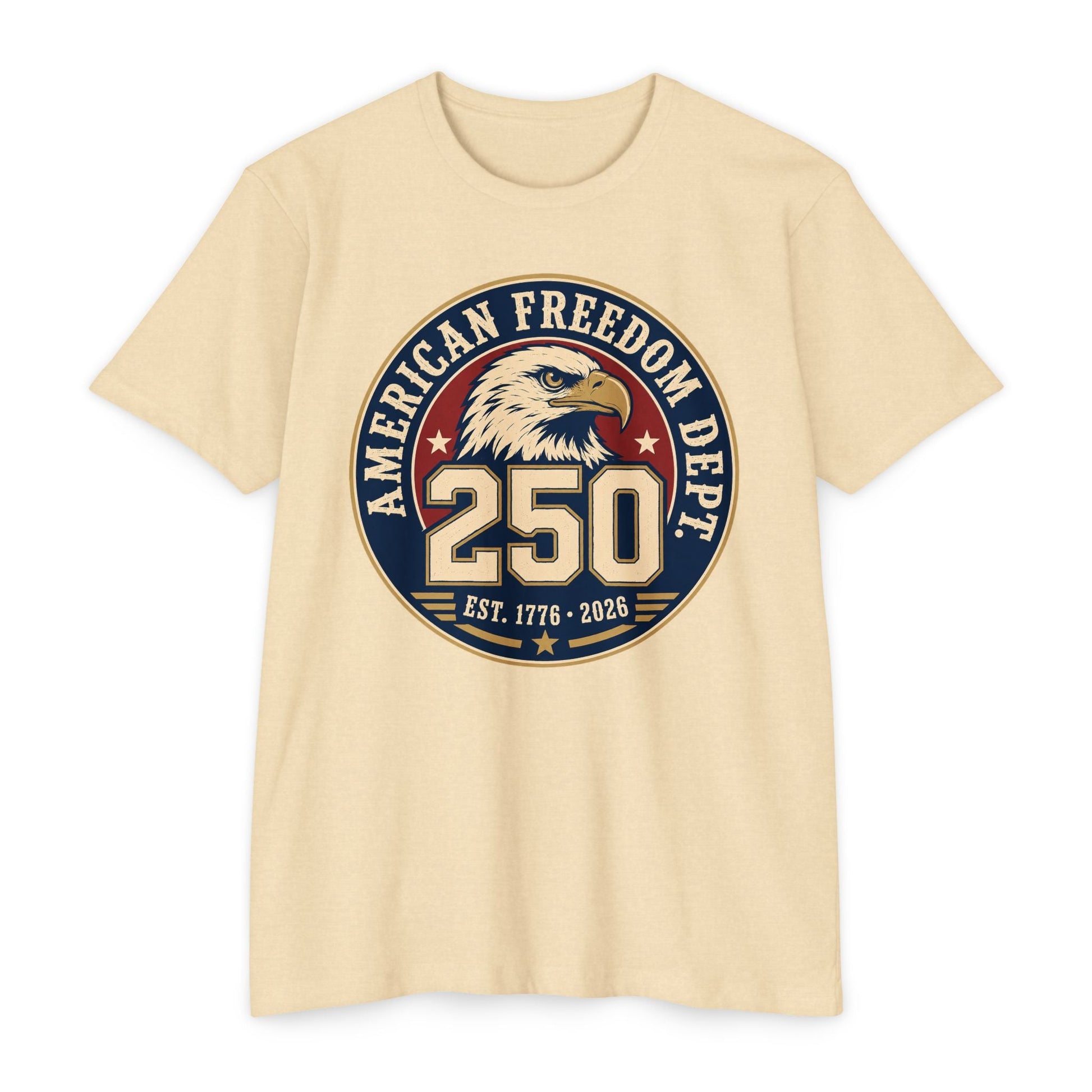 250th Anniversary American Freedom Dept T-Shirt – Vintage Eagle Patriotic Tee | S–5XL - PatriotDepot.com
