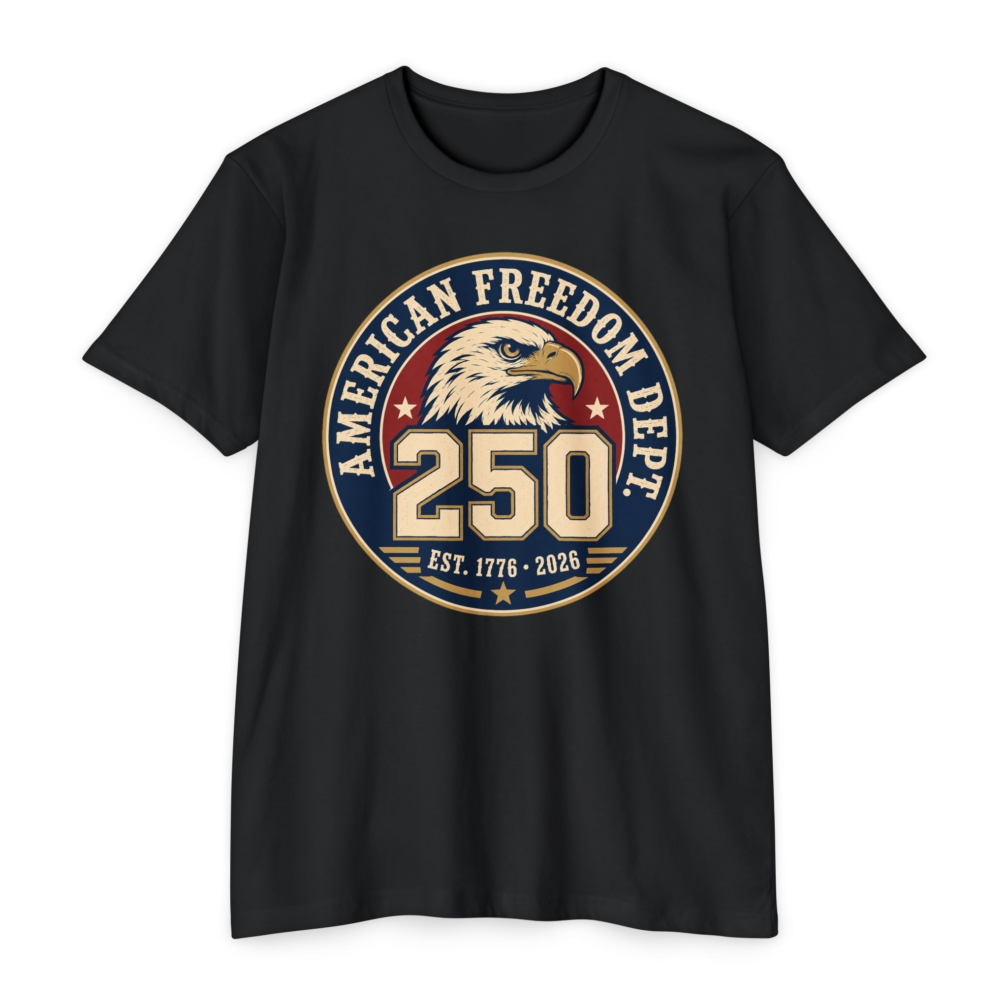 250th Anniversary American Freedom Dept T-Shirt – Vintage Eagle Patriotic Tee | S–5XL - PatriotDepot.com