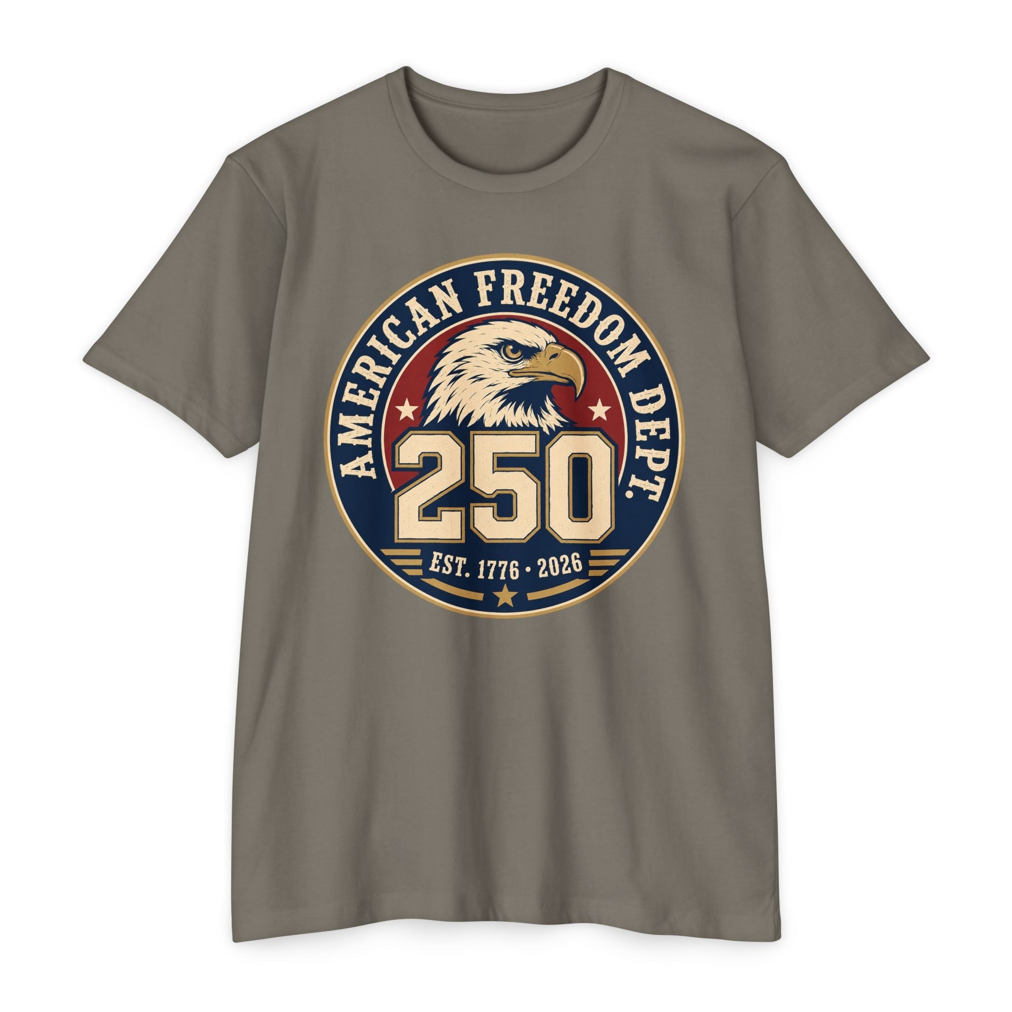 250th Anniversary American Freedom Dept T-Shirt – Vintage Eagle Patriotic Tee | S–5XL - PatriotDepot.com