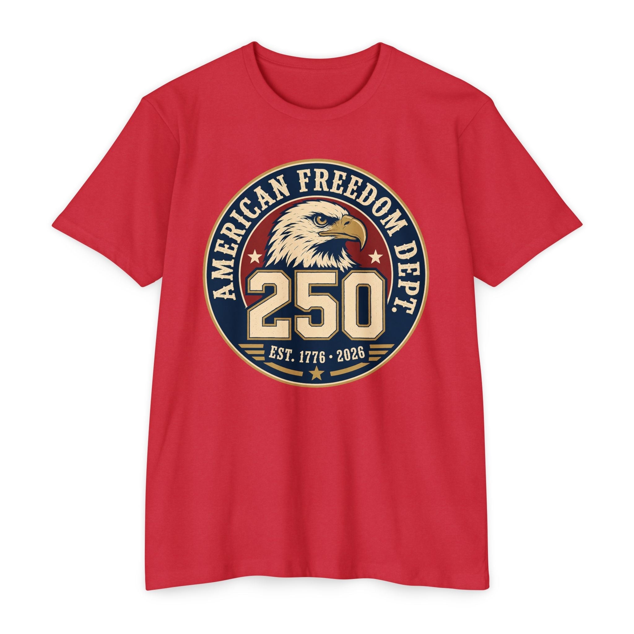 250th Anniversary American Freedom Dept T-Shirt – Vintage Eagle Patriotic Tee | S–5XL - PatriotDepot.com