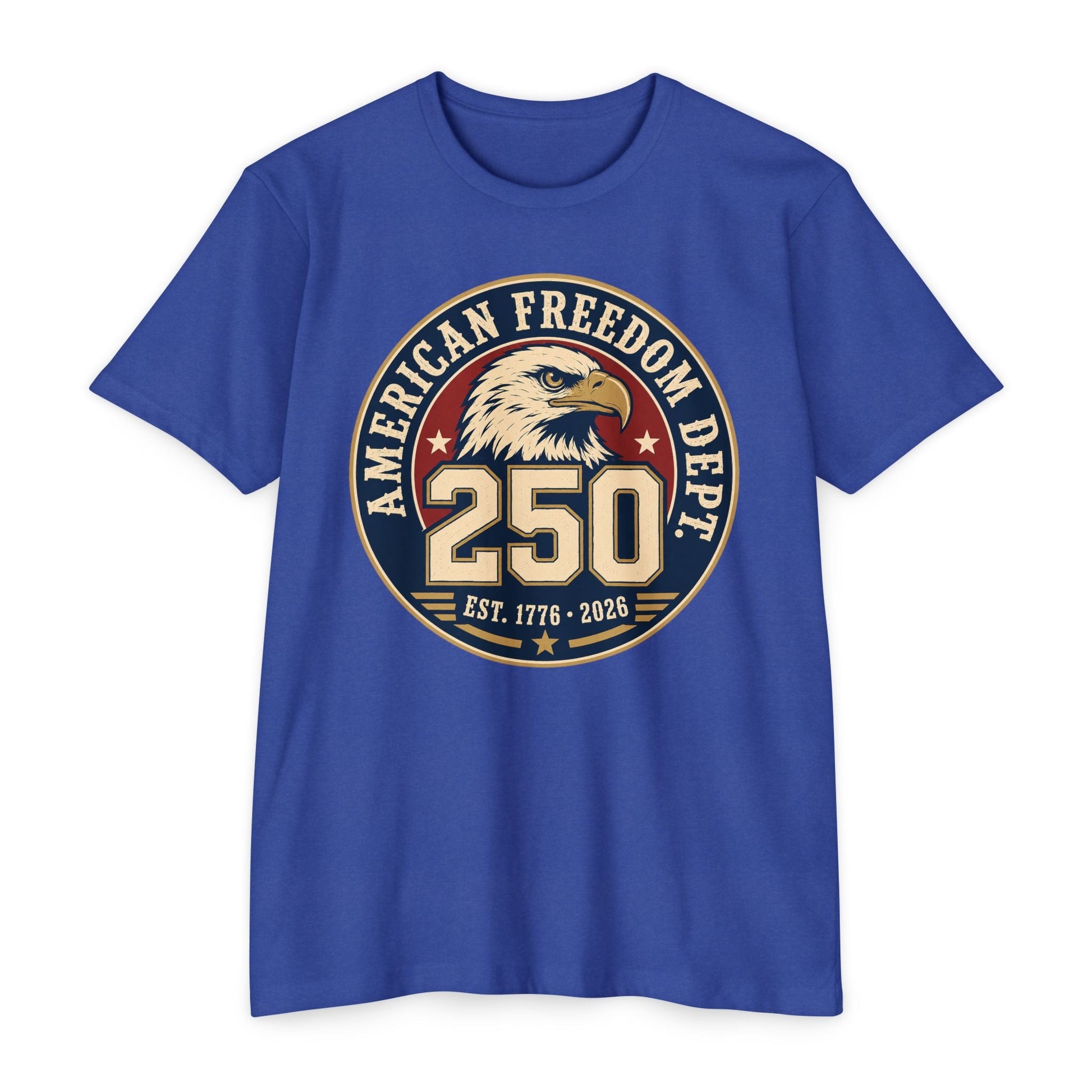 250th Anniversary American Freedom Dept T-Shirt – Vintage Eagle Patriotic Tee | S–5XL - PatriotDepot.com