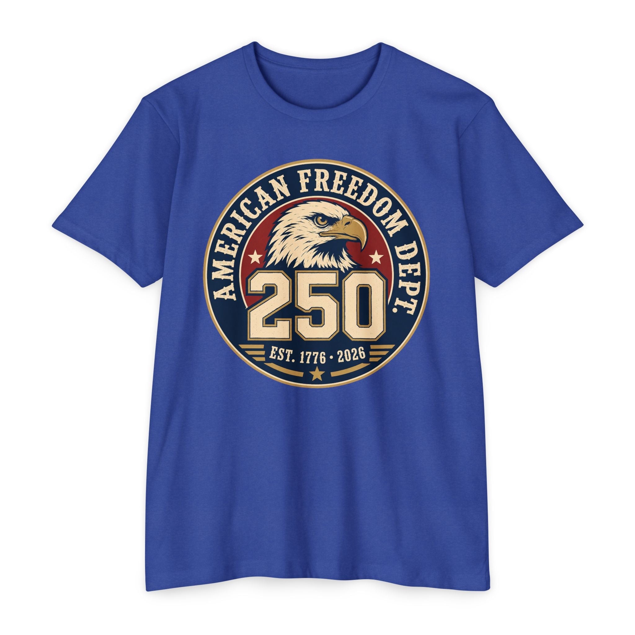 250th Anniversary American Freedom Dept T-Shirt – Vintage Eagle Patriotic Tee | S–5XL - PatriotDepot.com