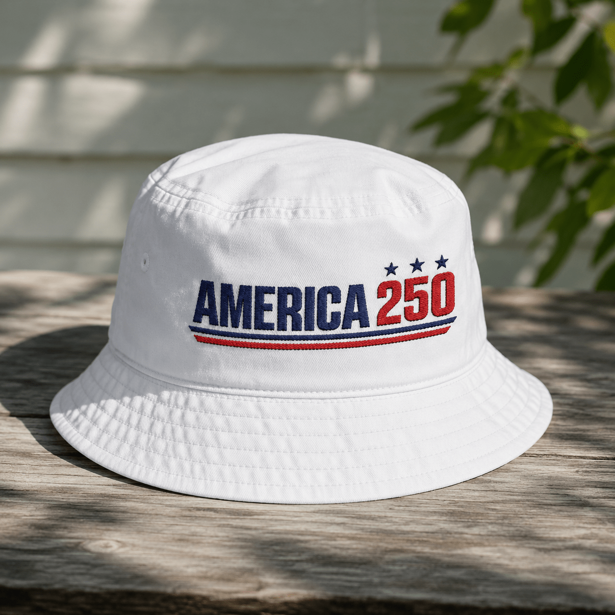 250th Anniversary of America Custom Embroidered Bucket Hat - PatriotDepot.com