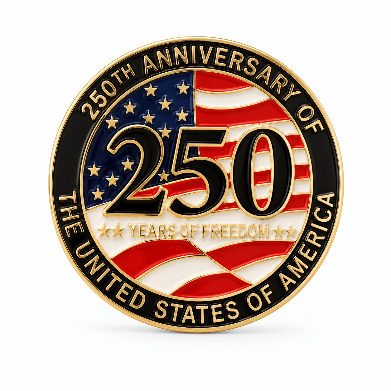 250th Anniversary of the United States of America Lapel Pin - PatriotDepot.com