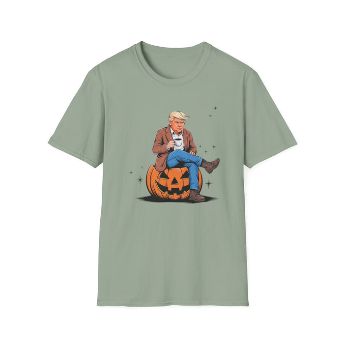 Fall for Trump: Coffee & Pumpkin Patriot T-Shirt