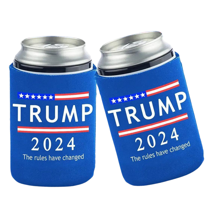 Trump 2024 The Rules Have Changed Can Cooler (Blue)