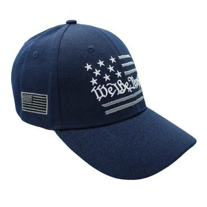 We the People (Stars & Stripes) Embroidered Hat (Navy)