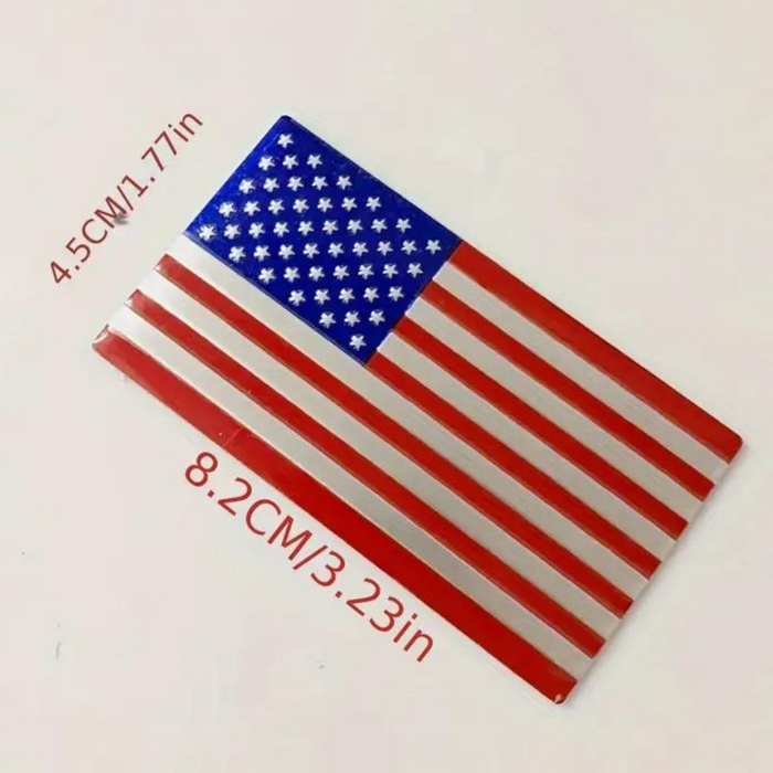 3D American Flag Auto Emblem