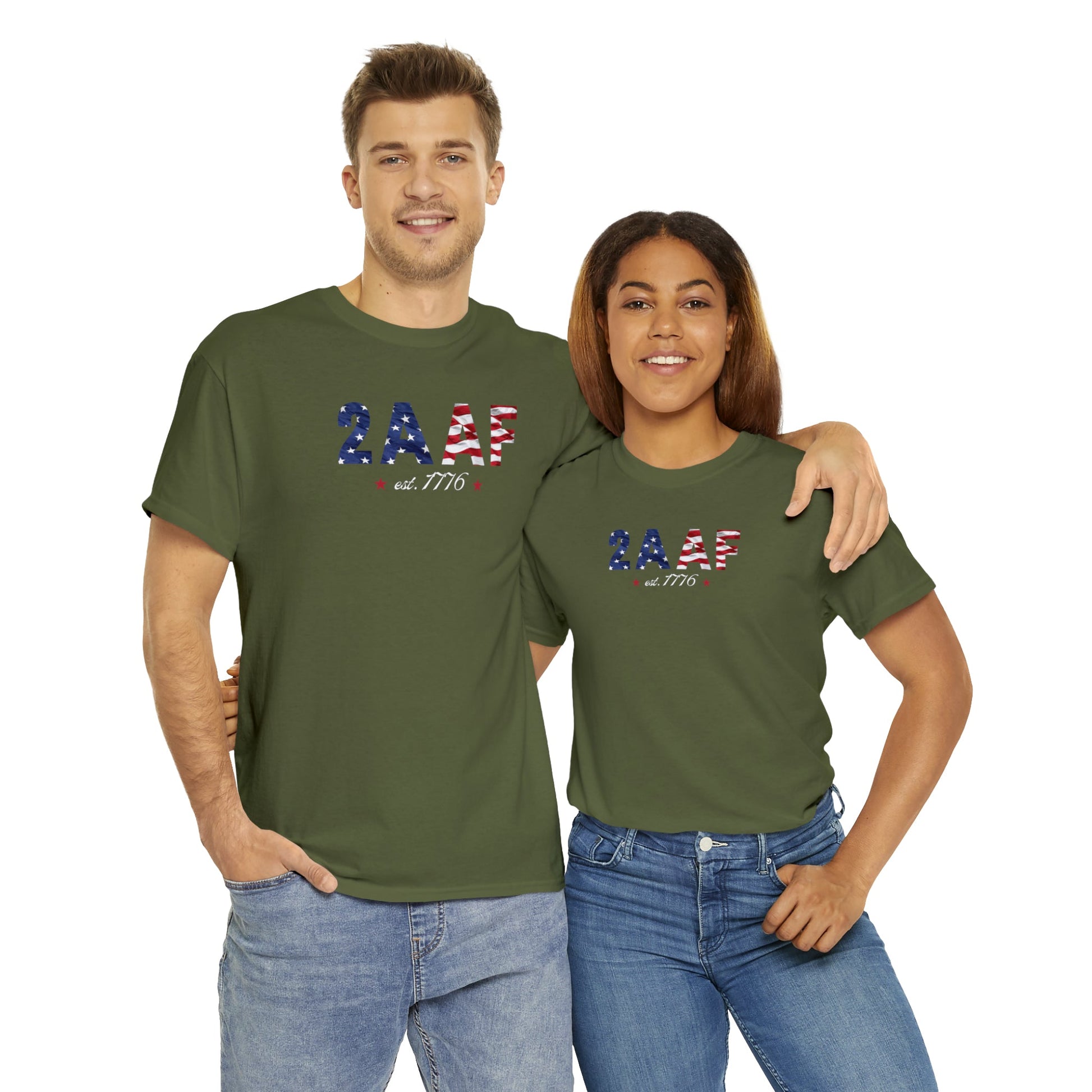 2A AF est 1776 Unisex T-Shirt - PatriotDepot.com