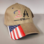 2A Embroidered Hat (Khaki) - PatriotDepot.com