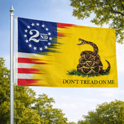 2nd Amendment 1776 Gadsden DTOM 3'x5' Flag - PatriotDepot.com
