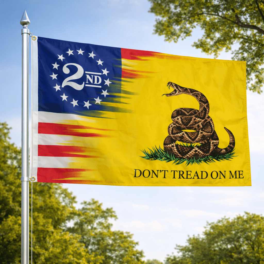 2nd Amendment 1776 Gadsden DTOM 3'x5' Flag - PatriotDepot.com