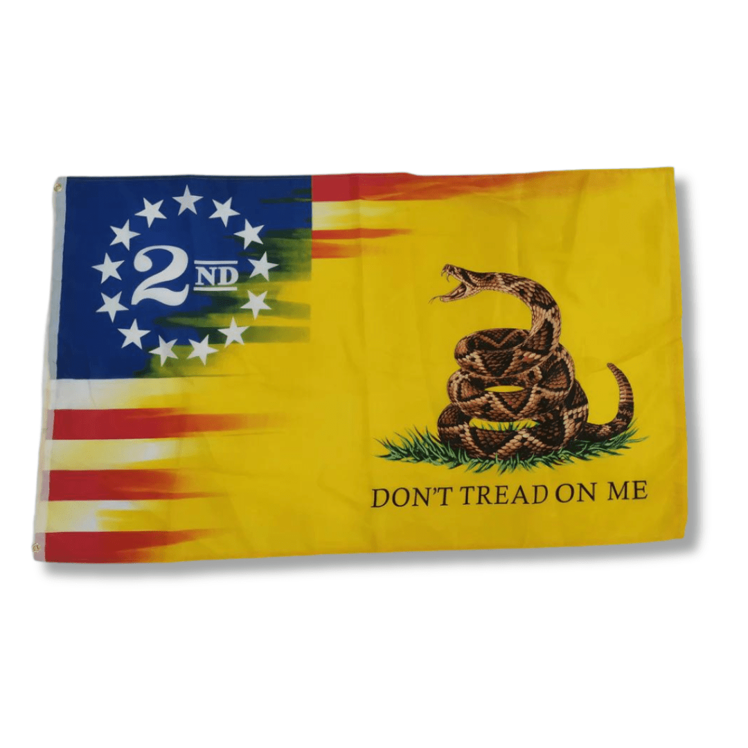 2nd Amendment 1776 Gadsden DTOM 3'x5' Flag - PatriotDepot.com