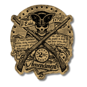 2nd Amendment (Crossed Rifles) Bumper Sticker - PatriotDepot.com
