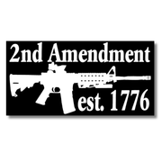 2nd Amendment est. 1776 Bumper Sticker - PatriotDepot.com