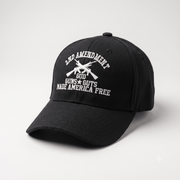 2nd Amendment – God, Guns & Guts Made America Free Hat (Black) - PatriotDepot.com