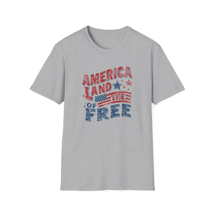 America Land of the Free Patriotic T-Shirt