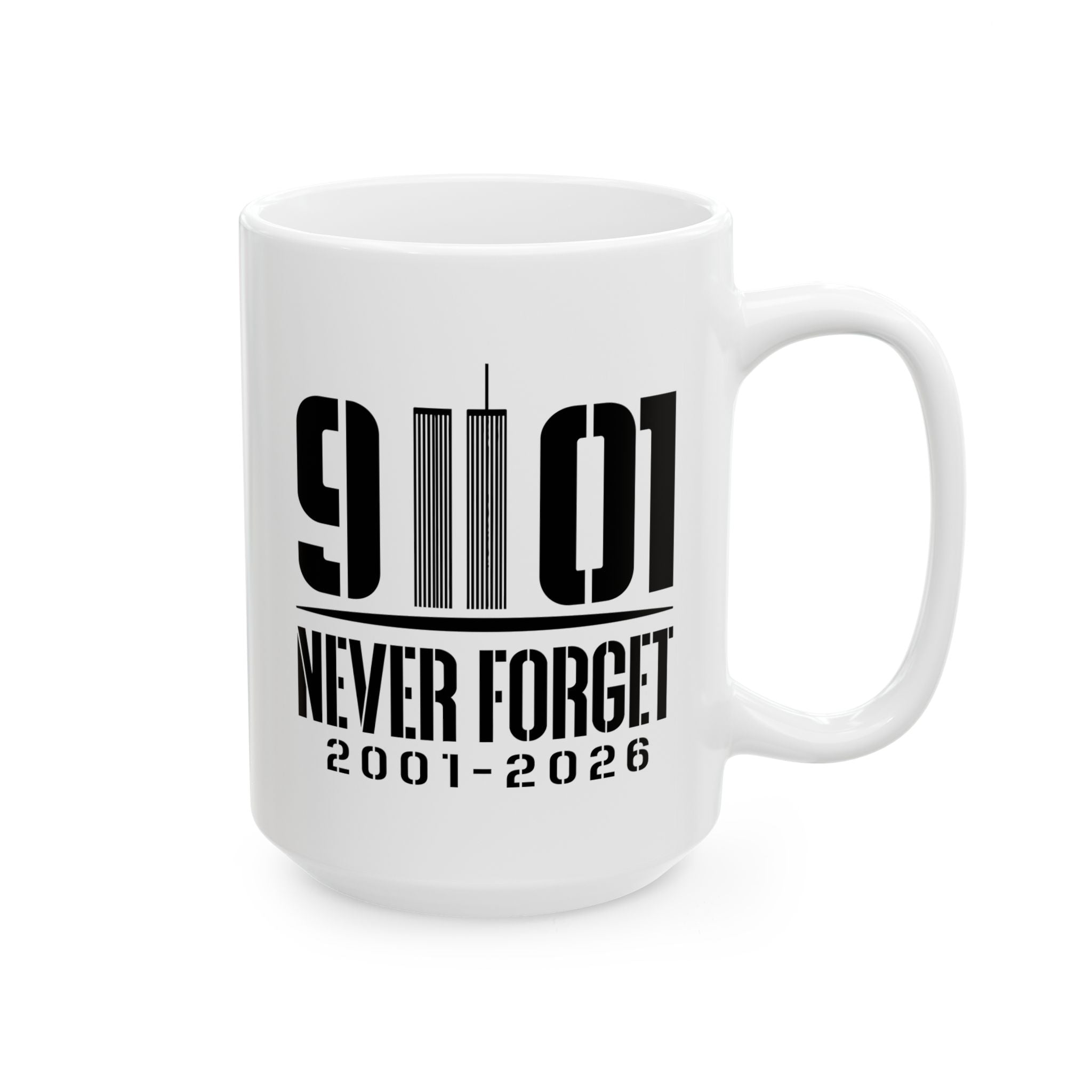 1991 Never Forget Ceramic Mug — 250th Anniversary Memorial 2001-2026