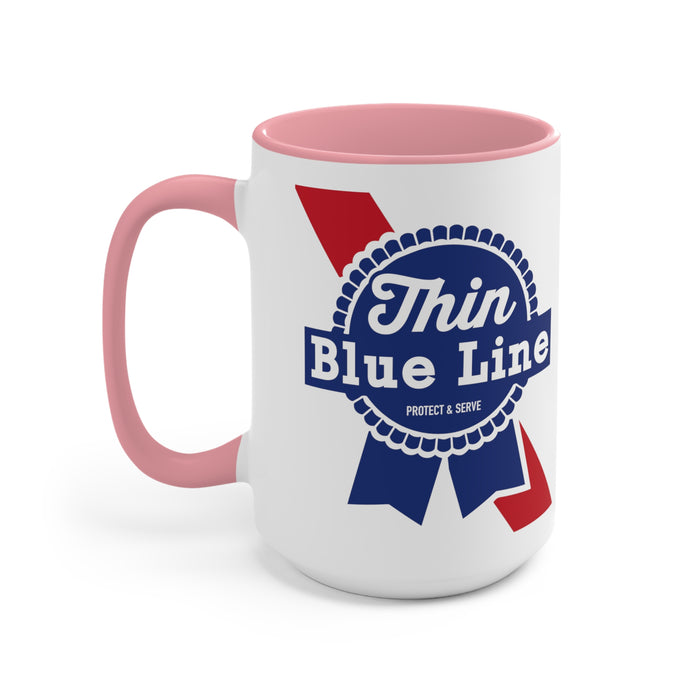Thin Blue Line Mug (2 Sizes, 3 Colors)